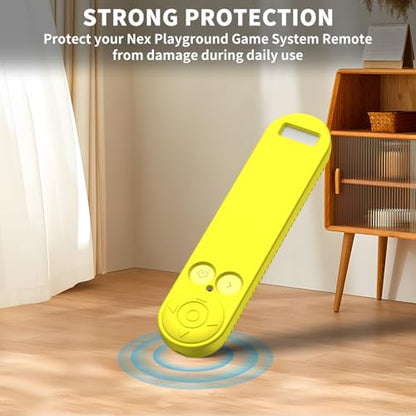 Silicone Remote Cover for Nex Playground Remote with Lanyard (Yellow) - color: Yellow