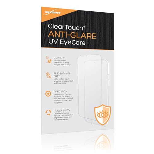 BoxWave Screen Protector Compatible with G.Skill WigiDash PC Command Panel (7 in) - ClearTouch Anti-Glare Anti-UV EyeCare (2-Pack), Filters Out Harmful Blue Light Reduce Fatigue