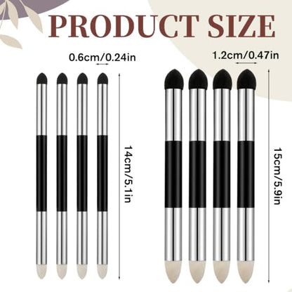 Oil Pastel Blending Tools, Dual Tip Drawing Art Oil Pastels Blender (8, Black) - color: 8 PCS