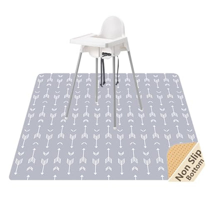Splat Mat for Under High Chair, Waterproof Washable High Chair Floor Mat - color: Arrow