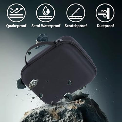 Storage Case Compatible with DJI Mini 4K Drone Accessories, with Propeller Protectors and Control Stick Cover (Black) - color: Black