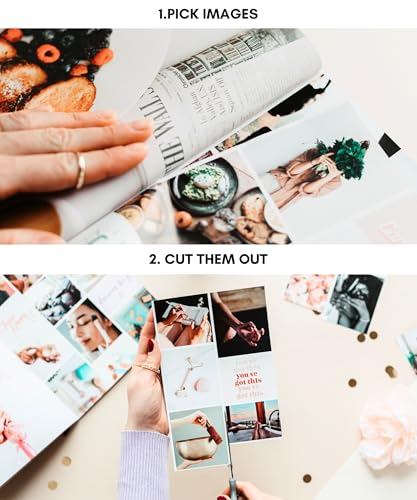 Lamare Vision Board Book -1000+ Images, Vision Board Supplies for Women - style: New Release