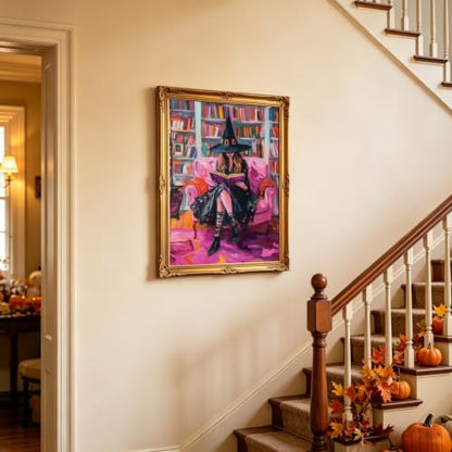 Halloween Witch Book Paint by Numbers Kit for Adults Beginners 12x16In - color: PB516-1