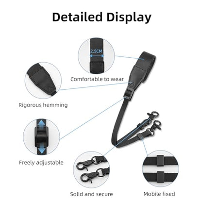 Drone Remote Controller Lanyard | Universal Fit for RC RC2 RC Pro Series & Mini 4 Pro Air 3 3, Adjustable Nylon Strap with Soft Silicone Gaskets