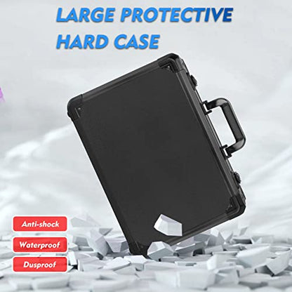 Matel Hard Case with Foam, 16" x12" x 6" Storage for camera,cameragear,tools,protective equipment/Customizable Pick & Pluck Foam - color: 16''