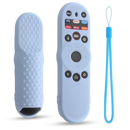Cover for Vizio Smart TV Remote XRT270 2023, Silicone Protector Case Replacement for Vizio Remote Control XRT270, Shockproof, Glow in Dark Blue (Glow Blue) - color: Glow blue