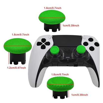 6-in-1 Interchangeable Thumbstick Caps for PS5 DualSense Edge Controller,Swappable Thumbsticks for PS5 Dualsense Controller, Thumbsticks Joysticks Kits Replacement for PS5 Dualsense Controller(Green) - color: Green