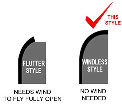 Tattoo - Windless Feather Swooper Flag Kit 15' Banner Sign kb-h