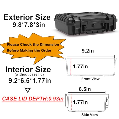 Ant Mag Waterproof Hard Case 9.2x6.5x2.7 - style: 9.2*6.5*2.7in/2.6liter