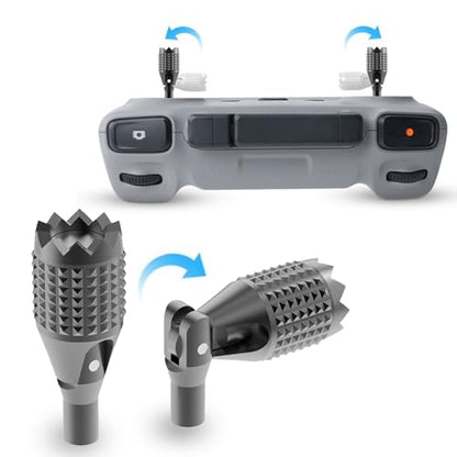 Foldable RC/RC2 Controller Joystick for DJI Mini 3 Pro/Mini 4 Pro/Air 3/Mavic 3, Retractable Aluminum Alloy Drone Control Thumb Sticks Replacement Accessories (Black) - color: Rc/Rc2(black)