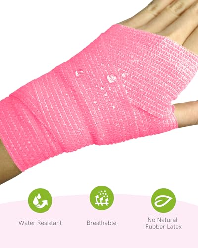 FriCARE Self Adhesive Bandage Wrap, Medical Tape in First Aid Kit - color: Sugar Bloom