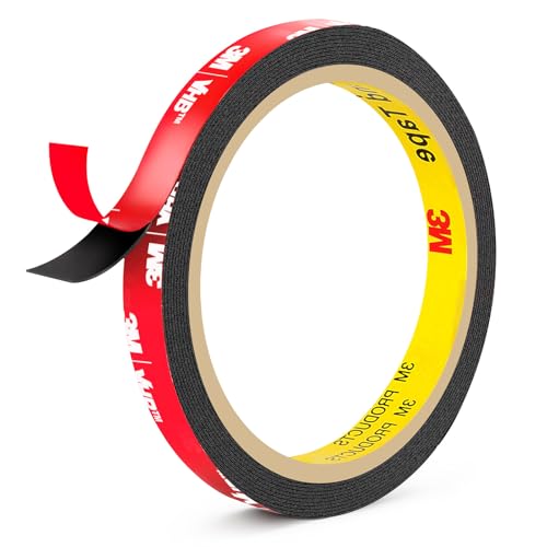 3M Double Sided Tape Heavy Duty 0.39in x 10ft, Removable Mounting Tape - size: 0.39in x 10feet