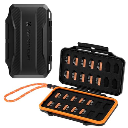K&F CONCEPT 28 Slot SD Card Case, SD/TF Card Holder/Organizer - size: For 28 Micro SD