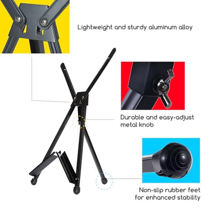 MEEDEN 4pcs Tabletop Easels: Metal Easel Stand for Painting & Display - size: 4-Pack