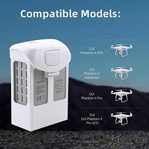 KUWATA Intelligent Flight Battery for DJI Phantom 4 Pro, Phantom 4 Advanced/RTK, 5870mAh, Camera Drone Extended Battery