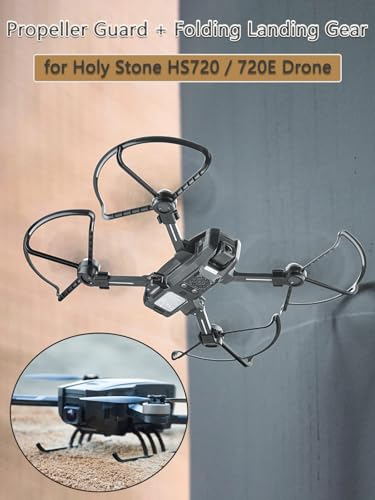 Propeller Guard + Landing Gear for Holy Stone HS720 / HS720E Quick Release Protector Blades Anti-Collision Props Foldable Extended Leg Drone Accessories