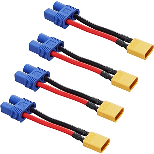 XT30 Male to EC3 Female Connector Adapter,XT30-EC3 Extension Cable - size: XT30 Male-EC3 Female