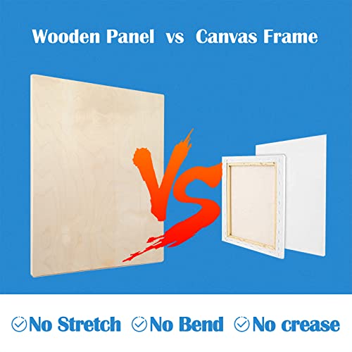 Falling in Art 2 Pack 20x24 Unfinished Birch Wood Panels Kit for Painting - size: 20*24 2-pack