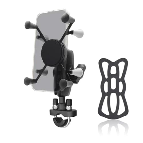 Strg Motorcycle Phone Mount with Aluminum Alloy Arm and U-Bolt Base - size: U-bolt Base