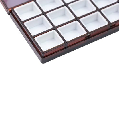 Bitray Empty Watercolor Palette Box 15 Wells Airtight Paint Palette Box - color: Brown, size: 15 Wells