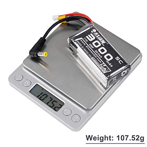 3000mAh 2S LiPo Fatshark FPV Goggles Battery 7.4V with XT30/DC5.5 Plug