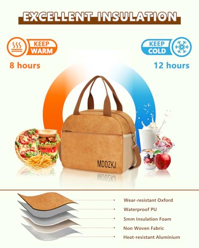Upgraded 3 Pockets Fireproof Document Bag (Brown, 2pockets+Small Bag) - color: Brown, size: 2pockets+Small bag