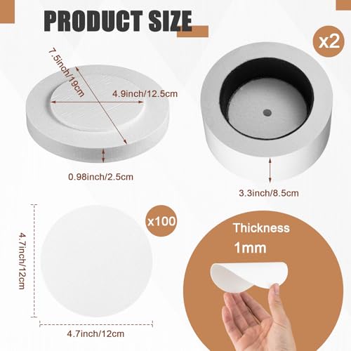 Tujoe 1 Pc Large Microwave Kiln for Pottery with 50 Pcs Paper