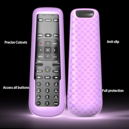 3PACK Case for DirecTV Remote, Cover for AT&T TV Now Receiver C71KW / RC82V Voice Remote Control Skin Sleeve Purple Blue Green - color: Purple Blue and Green