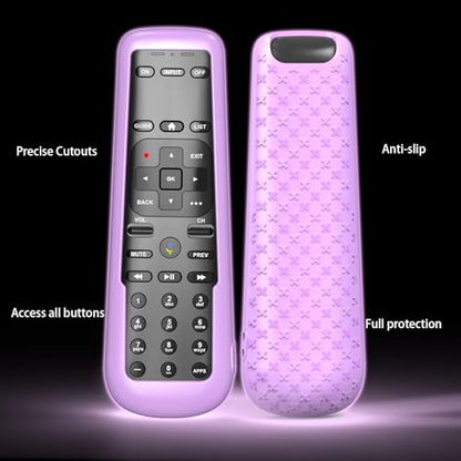 3PACK Case for DirecTV Remote, Cover for AT&T TV Now Receiver C71KW / RC82V Voice Remote Control Skin Sleeve Purple Blue Green - color: Purple Blue and Green