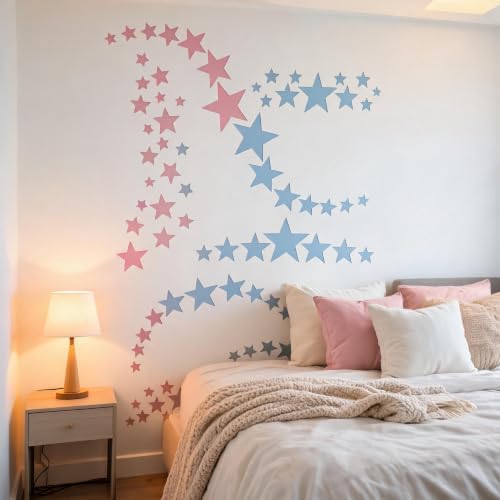 TIAMECH A4 Reusable Wavy Star Stencil for Painting - style: Stars Wavy