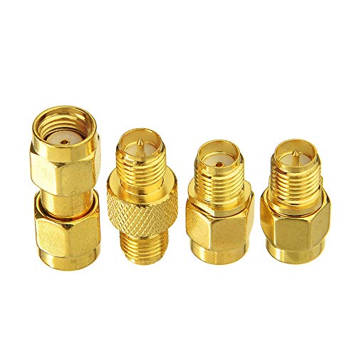 Superbat SMA Female/Male to RP-SMA Female/Male RF Coaxial Coax Adapter Connector Kit - size: sma to rpsma