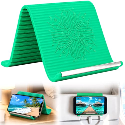 Foldable Phone Stand for Desk, Portable Travel Phone Holder, Aqua - color: Aqua-1PCS