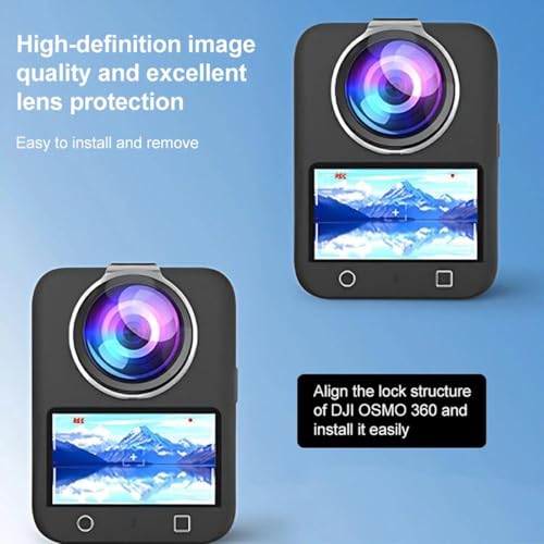 Osmo 360 Lens Guards Compatible for DJI Osmo 360 Spherical PC Protective Cover Lens Cap Case Action Camera Accessories - size: for DJI Osmo 360 PC