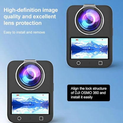 Osmo 360 Lens Guards Compatible for DJI Osmo 360 Spherical PC Protective Cover Lens Cap Case Action Camera Accessories - size: for DJI Osmo 360 PC