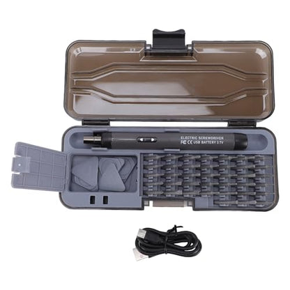 Weytoll Electric Screwdriver Kit, Mini Electric Screwdriver, with 38 Bits, 6 Pry Tools and Storage Case, Precision Screwdriver Set, Portable Cordless Kit for PC, Phone, Electronics Repair