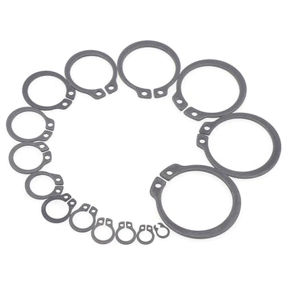 290PCS 15 Sizes Metric External C-Clip Retaining Ring Assortment Kit