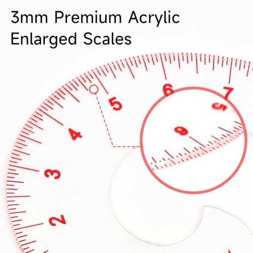 YLaziion 12-Inch 3mm Acrylic French Curve Ruler for Sewing & Pattern Making - style: 12" Comma Shape Ruler