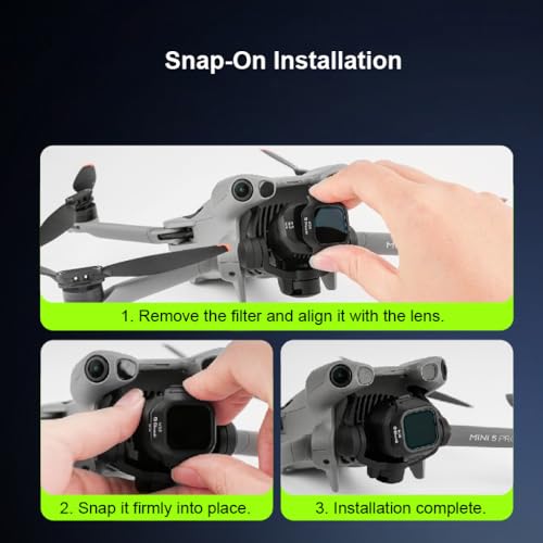 Professional ND&CPL Filters+ND/PL+UV+Natural Night+Star 8X+Black Mist 1/4 Set for DJI Mini 5 Pro Camera Optical Glass Neutral Density Lens Filters Drone Accessories (ND/PL 8)