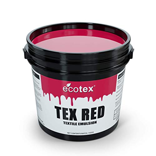 Ecotex® Tex-Red Pre-Sensitized Screen Printing Emulsion, Photo Emulsion,Pt - size: Pint - 16 oz.