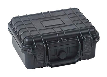 multicomp PRO Black Weatherproof Equipment Case, Polypropylene Construction with Foam Insert, 10.5" x 9.5" x 5“ (L x W x H)