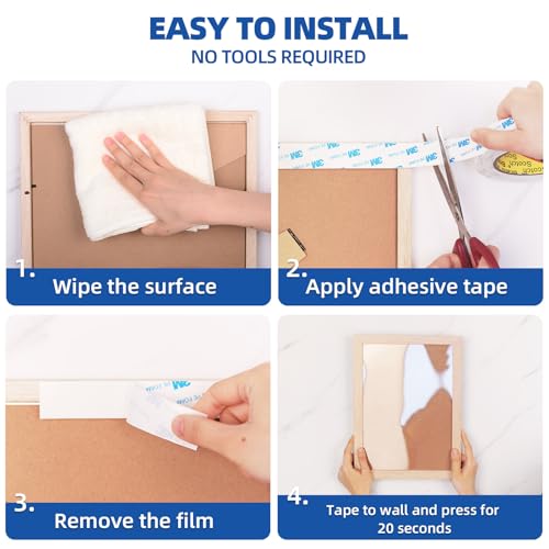 3M Double Sided Tape 1"×16.5Ft, Mounting Tape Heavy Duty No Residue - size: 1in x 16.5ft