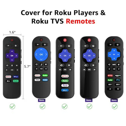 2 Pack Remote Cover for Roku TV Controller Glow in The Dark, Green Blue - color: Glow Green and Glow Blue, size: 2 Pack