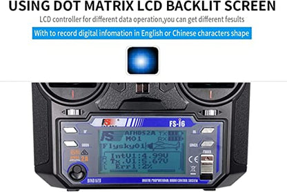 GoolRC Flysky FS-i6 AFHDS 2A 2.4GHz 6CH Radio System Transmitter for RC Helicopter Glider with FS-iA6 Receiver Mode 2