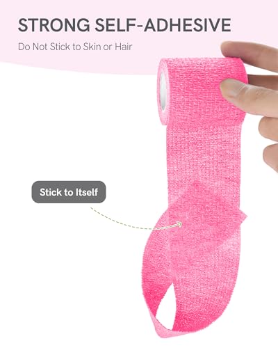 FriCARE Self Adhesive Bandage Wrap, Medical Tape in First Aid Kit - color: Sugar Bloom