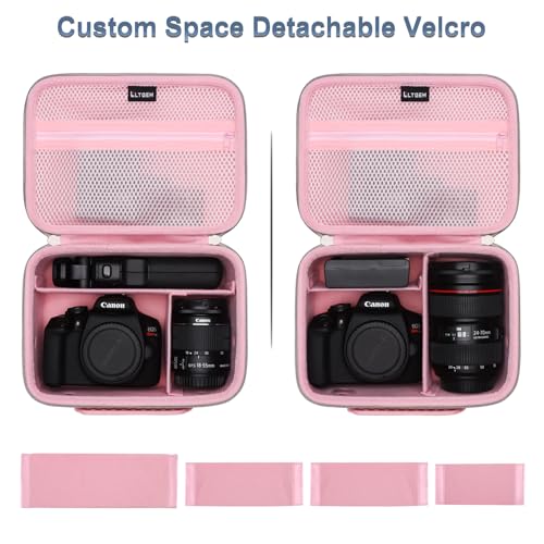 Small Camera Case Bag for Canon EOS Rebel T7/R50//R100 DSLR Camera Pink - color: Pink, size: Small