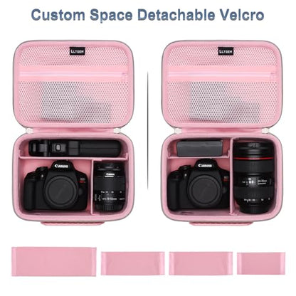 Small Camera Case Bag for Canon EOS Rebel T7/R50//R100 DSLR Camera Pink - color: Pink, size: Small