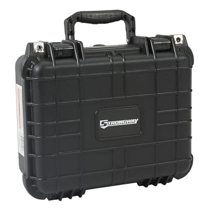 Strongway 13in. Portable All-Weather Protective Storage Case, IP65 Water Resistant, Black