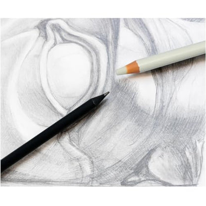 12‑Pack Set, 9 Pre‑Sharpened All‑Black #2 HB Wood Pencils, 3 Eraser Pens & 1 Premium Pencil Sharpener