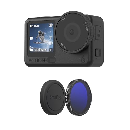 SmallRig ND32 Filter for DJI Osmo Action 6, Snap-On Polarizing Neutral Density Filter, with Lens Silicone Cover & Cleaning Cloth, HD Optical Glass/Multi-Coated - 6085 - style: ND32+Lens Cover