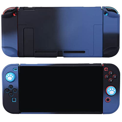 Dockable Case for Nintendo Switch - COMCOOL 3 in 1 Protective Cover Case for Nintendo Switch and Joy-Con Controller with Screen Protector - Blue Black - color: Blue Black